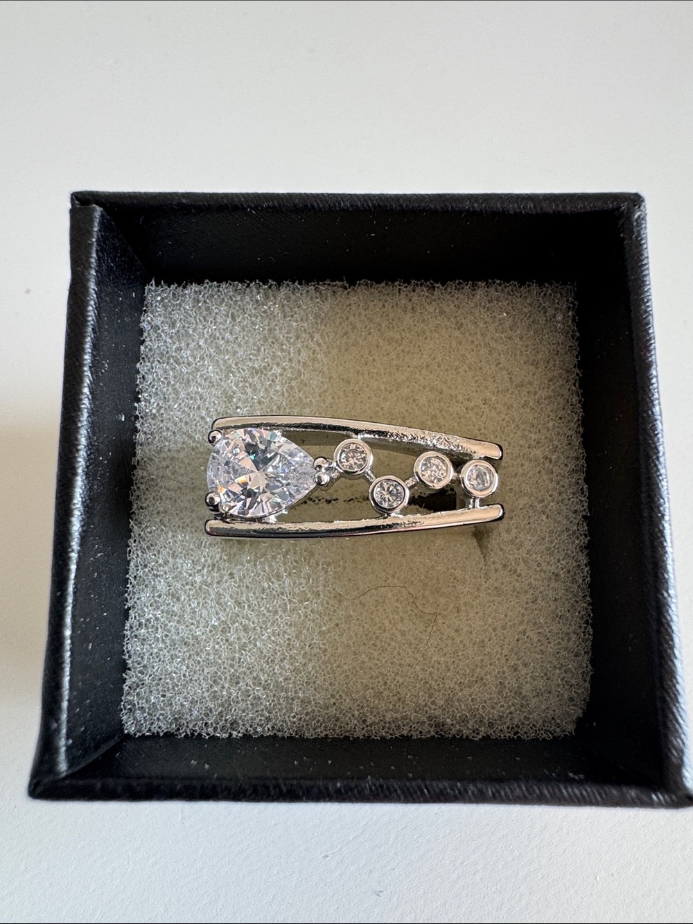 Lab White Sapphire Ring 🆕